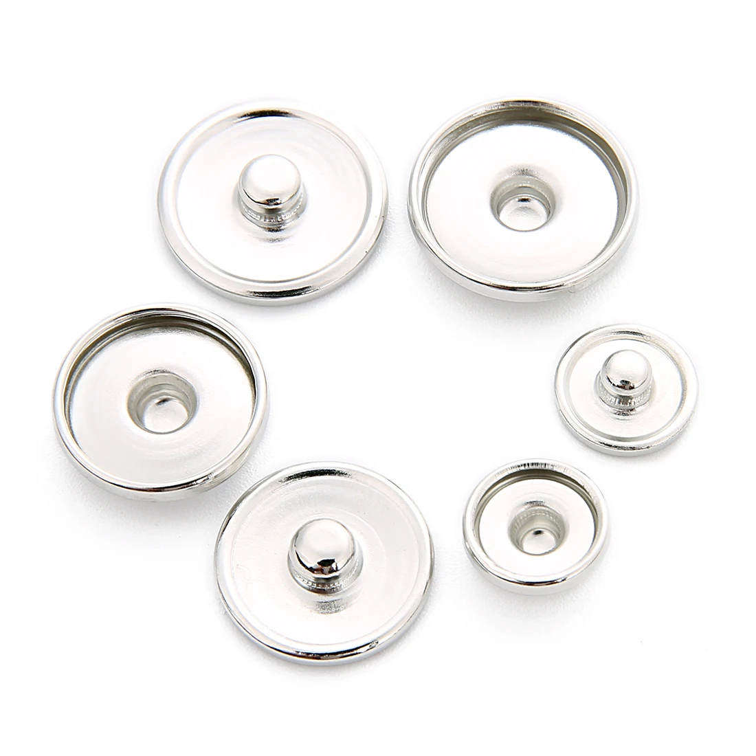 20 шт./упаковка круглые поддоны для украшения одежды 10-16 мм