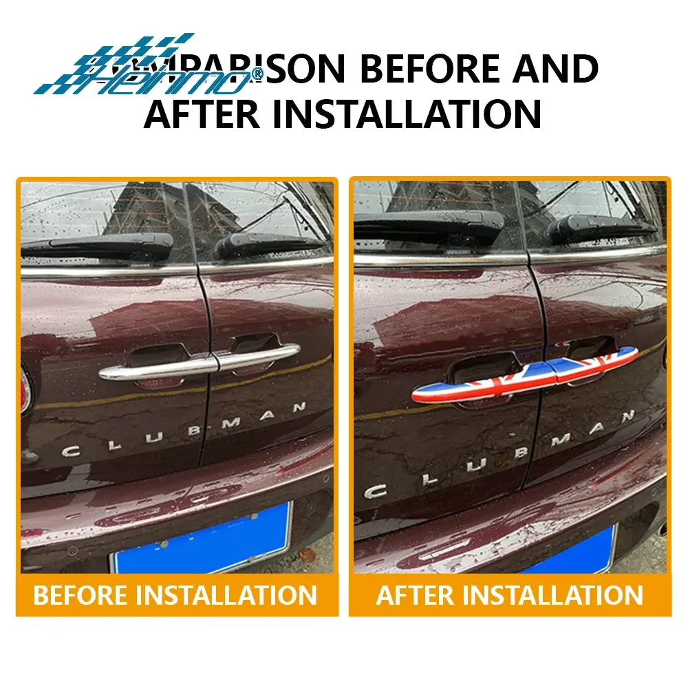 Чехлы для ручек двери заднего багажника Mini Cooper R55 R 55 Clubman F54 Union Jack декоративная