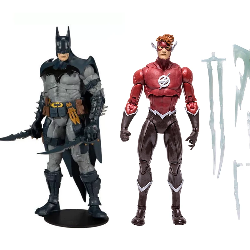 

Original Mcfarlane Batman The Flash Action Figure Wally West Articulated Figure Collection Model Toys Kids Christmas Gift Toys