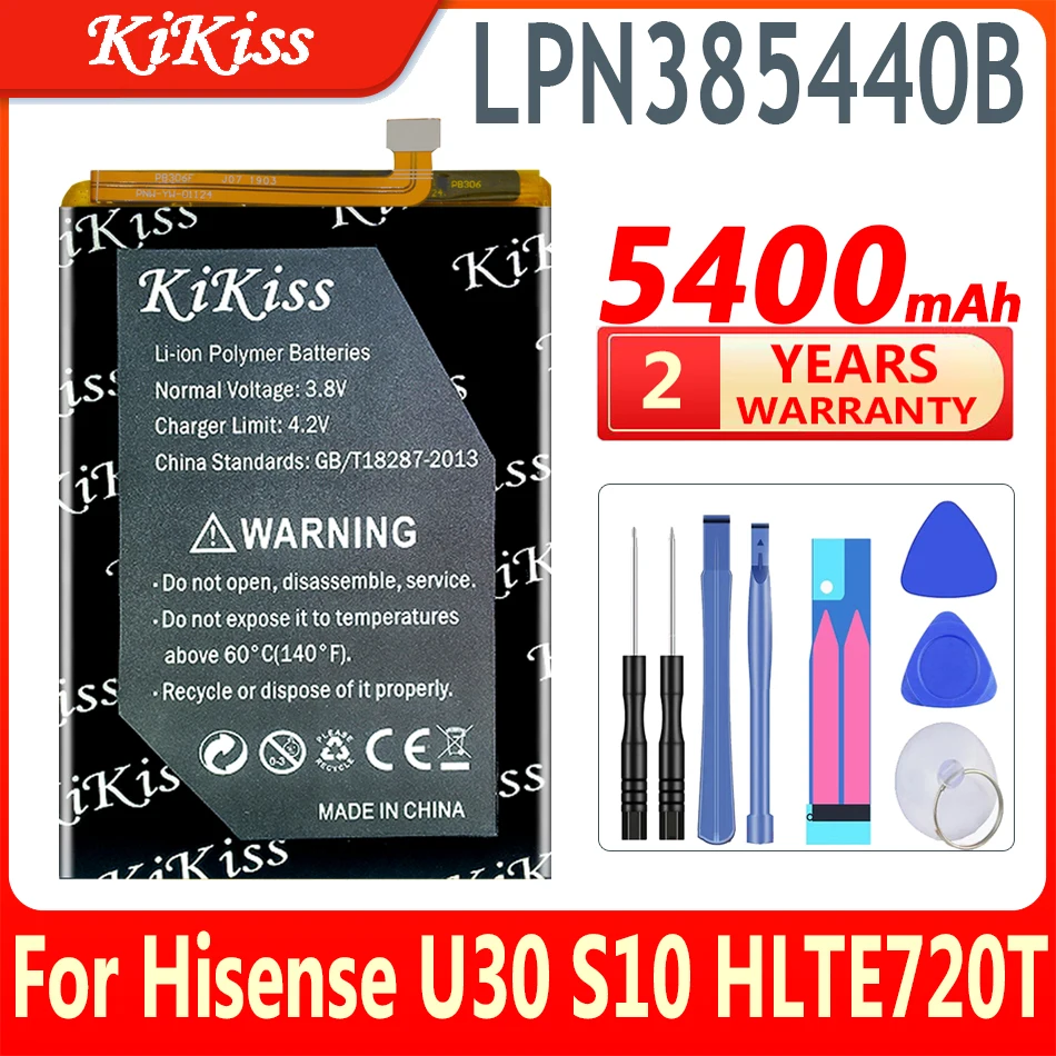 

KiKiss 100% новый аккумулятор LPN385440B 5400 мАч для Hisense U30 U 30 S10 S 10 HLTE720T батареи