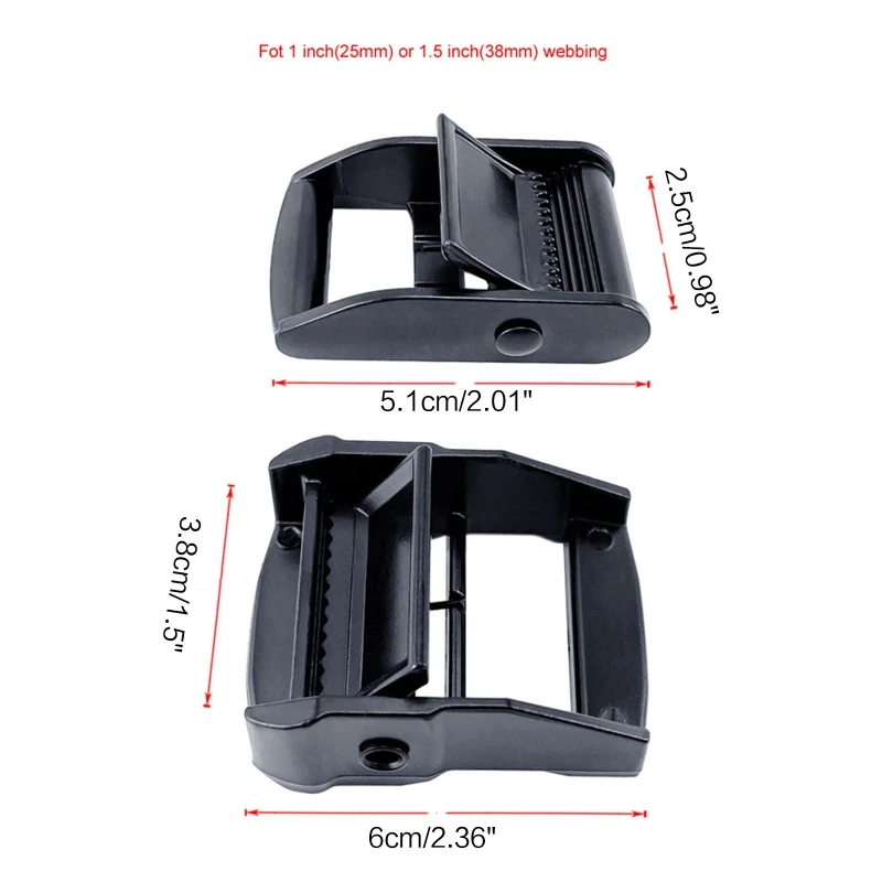 QM82 Металлическая пряжка с кулачком зажимы для ремней 25/38 мм натяжитель лямки