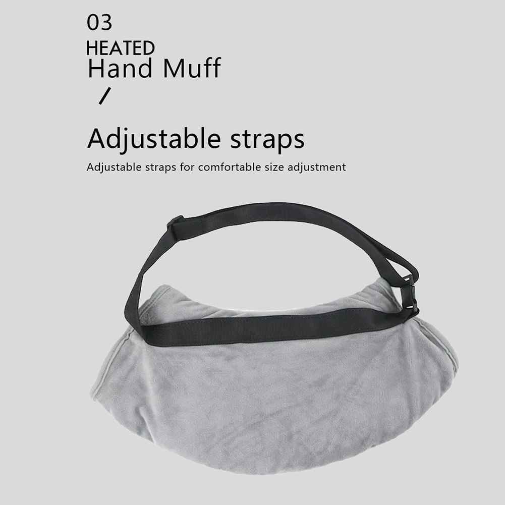 

Зимняя термоперчатка, мягкая удобная электрическая портативная грелка с регулировкой температуры, регулируемый ремень для активного отды...