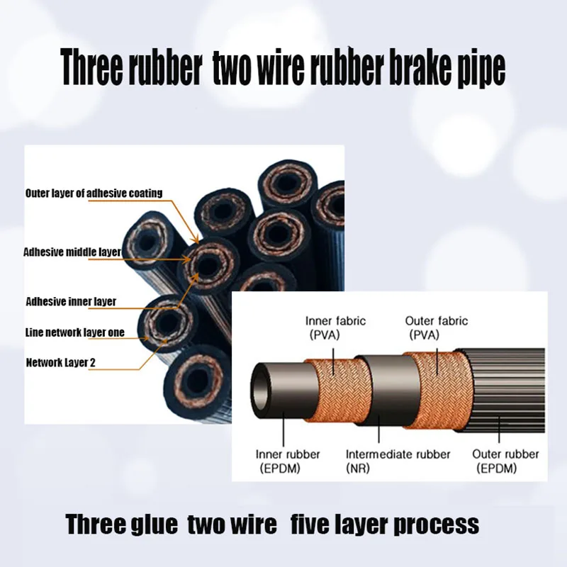 M10 автомобильные мотоциклетные гидравлические тормозные шланги резиновые