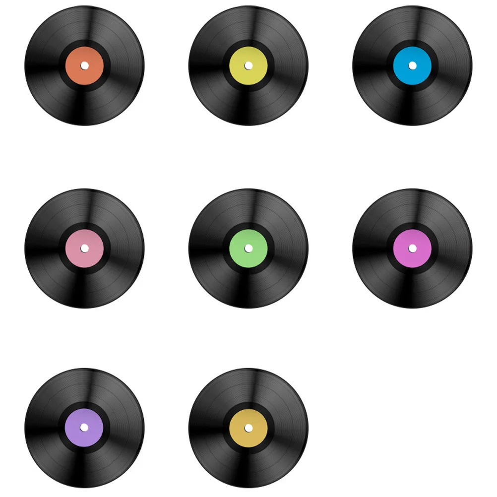 

Vintage Decor Music Party Wall Deals Coaster Music Notes Party Decorations Pvc Fake Vinyl Records Records Wall Decor Signs