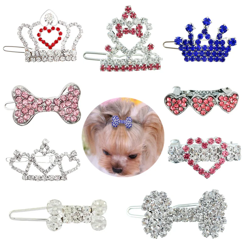 

New Dog Accessories Hair Clips for Dogs Bling Puppy Pets Acessorios Pet Hairpin Cute Hair Clips Pet Hair Grooming Dog Supplies
