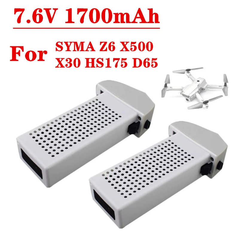 

Upgraded 7.6V 1700mah Lipo Battery For SYMA Z6 X500 X30 HS175 D65 GPS Folding Quadcopter Aerial Photography Drone Parts Battery