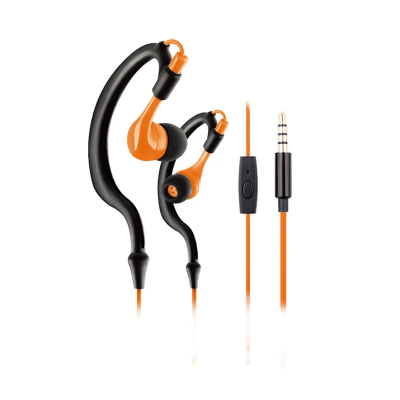 

Bass Earbuds Wired Headset 3.5mm With Mic In Ear Earphone Music Earbuds Hifi Stereo Ear Hook Headphones For Running