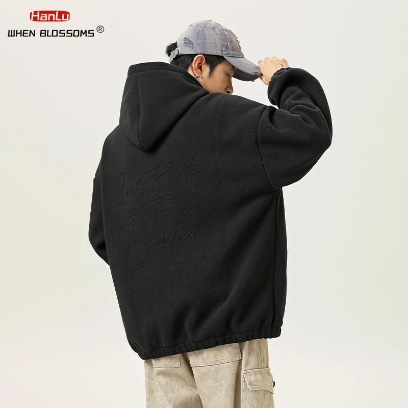 Утолщенная теплая флисовая толстовка с капюшоном стильная одобренным цветочным