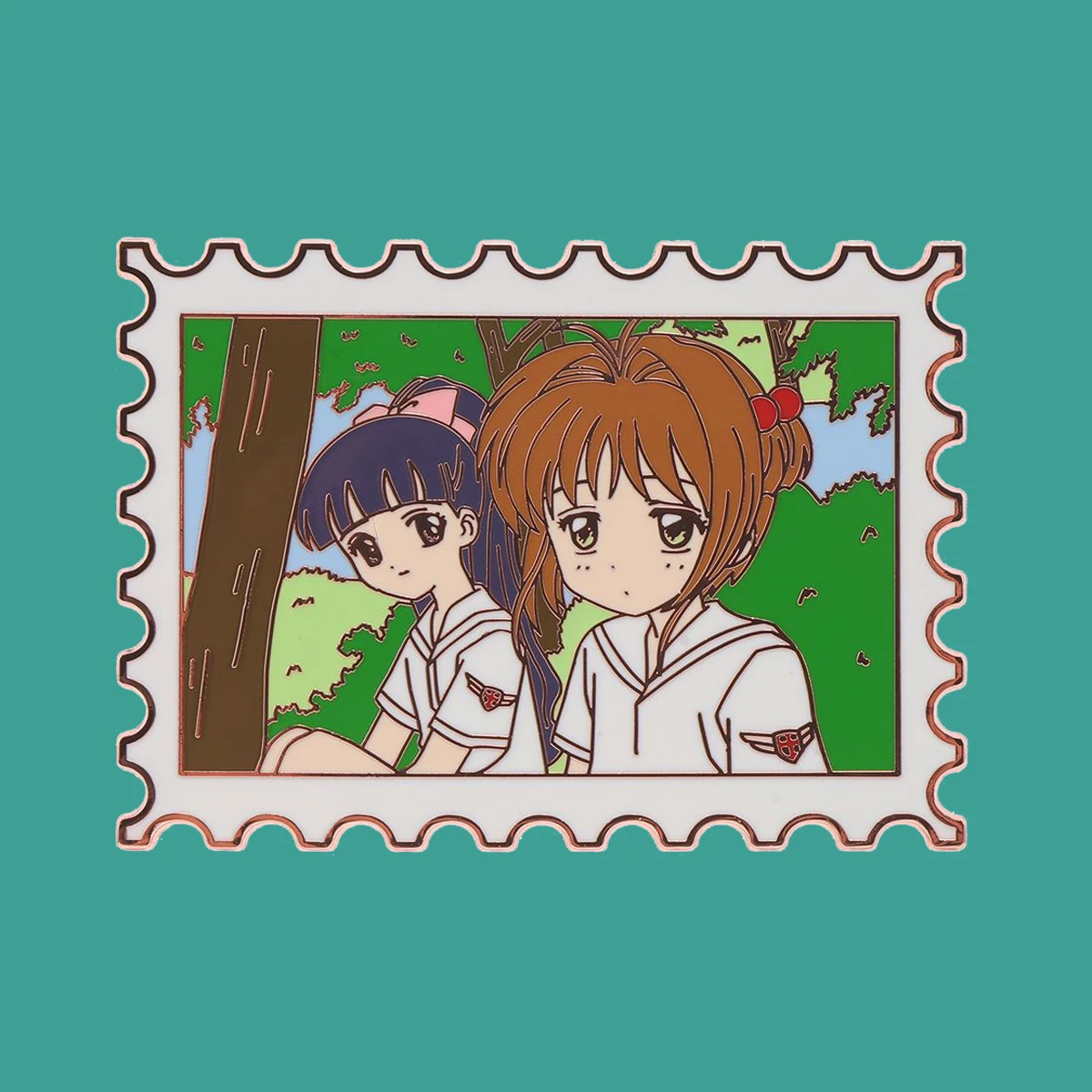 Милые эмалированные булавки в стиле аниме Томойо броши Сакура для одежды значки