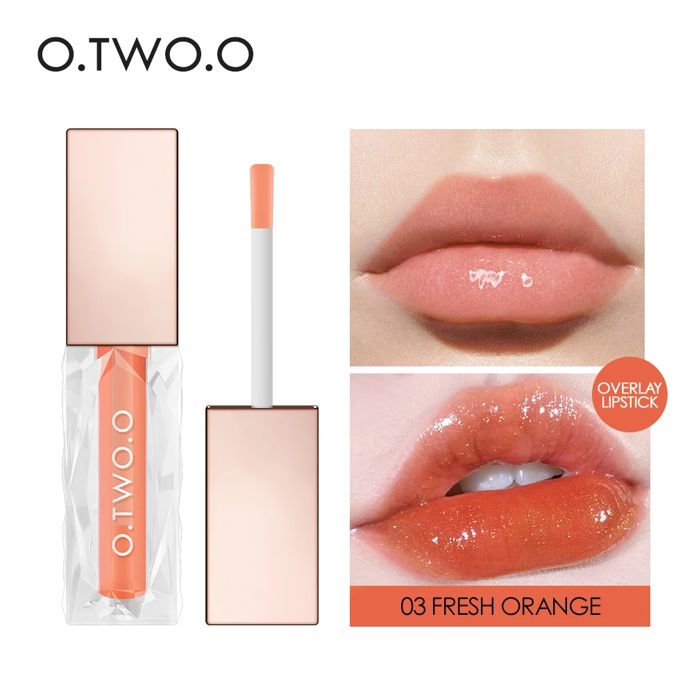 

O.TWO.O Nutritious Lip Gloss Lip Tint 5 Colors Natural Moisturizer Long-lasting Plumping Lips Balm Cream Care Cosmetics Makeup