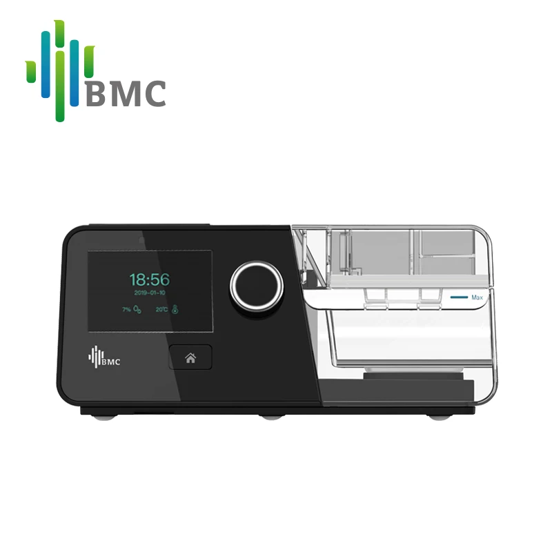 Фото BMC двухуровневый медицинский портативный автоматический дыхательный аппарат Cpap для ночного сна, храпа №1