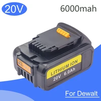 original 20v 6000mah li ion battery dcb180 rechargeable battery for dewalt dcb180dcb181 xj dcb200dcb201dcb201 2dcb204dcb20