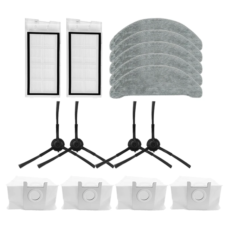

For Xiaomi ROIDMI EVE PLUS HEPA Filter Robot Vacuum Cleaner Mop Cloth Brush Dust Bag Replaceable Spare Parts