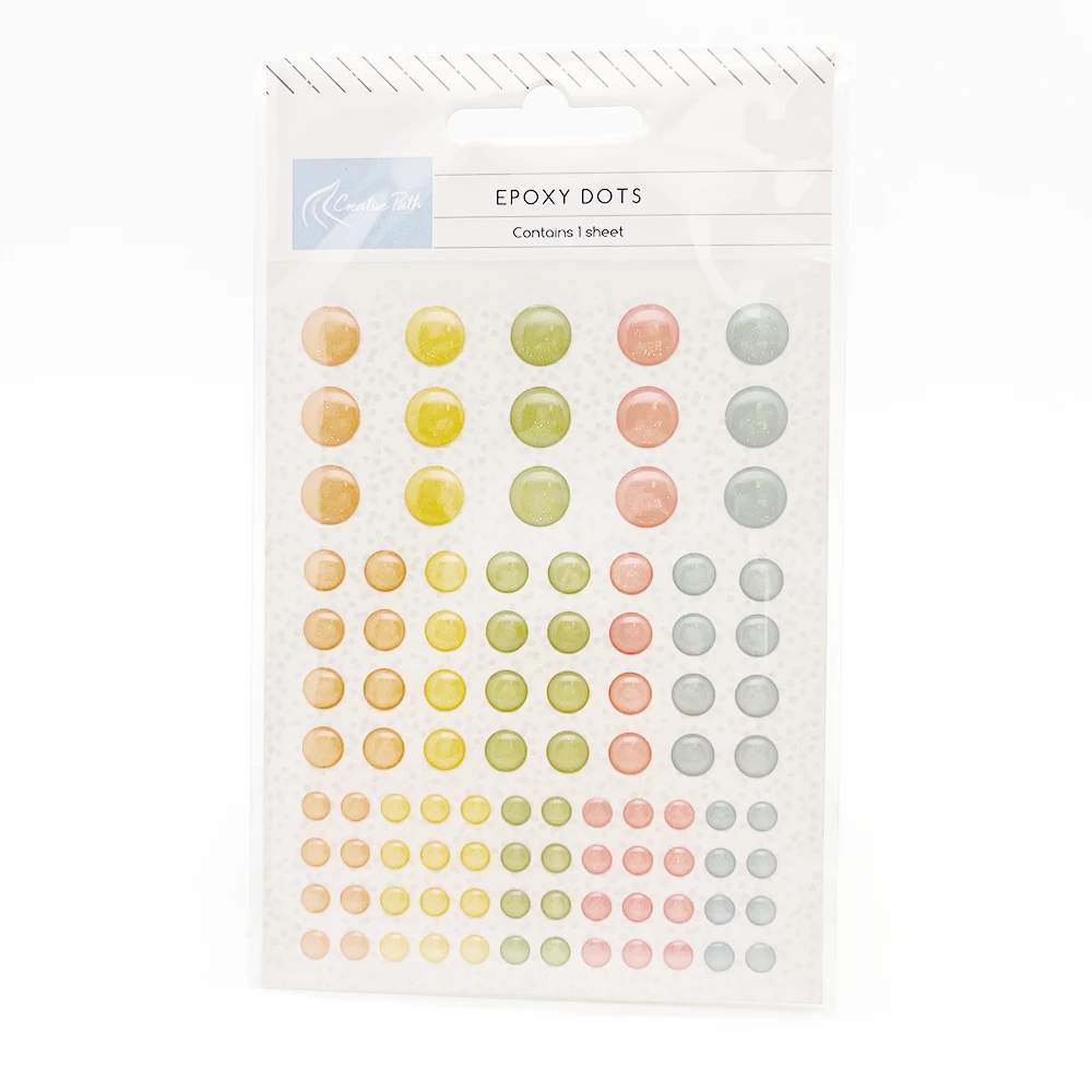 

Набор самоклеящихся наклеек The Creative Path, 95 шт., пастельные цвета с блестками