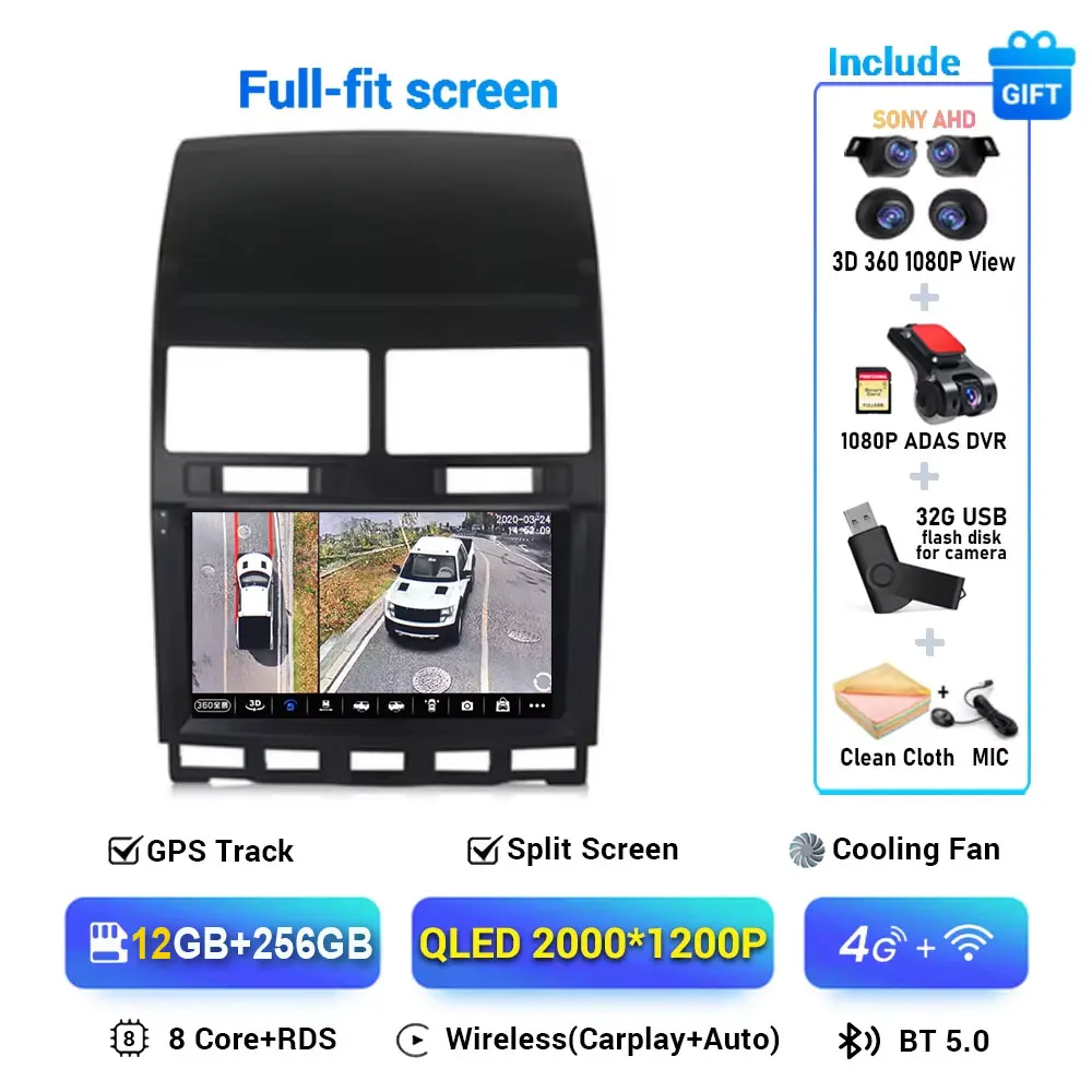 

Android 15 Carplay для Volkswagen Touareg GP 2002 2003 2004 2005 2006 2007 2008 2009 2010 Автомобильный радиоприемник Мультимедийный плеер GPS Стерео