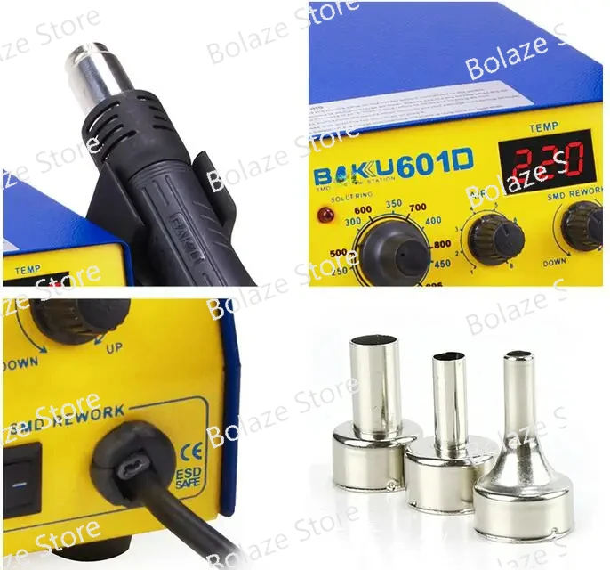 Паяльная станция SMD 220 В/110 В со светодиодным цифровым дисплеем BGA Rework BAKU