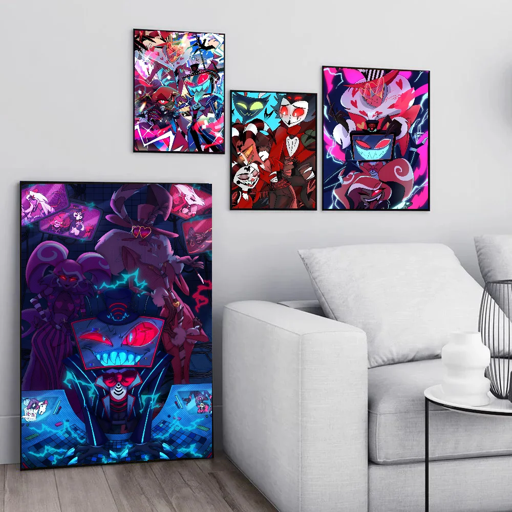 Cartoon H-Helluva Boss Terror Poster Paper Print Home Living Room Bedroom Entrance Bar Restaurant Cafe Art Painting Decoration