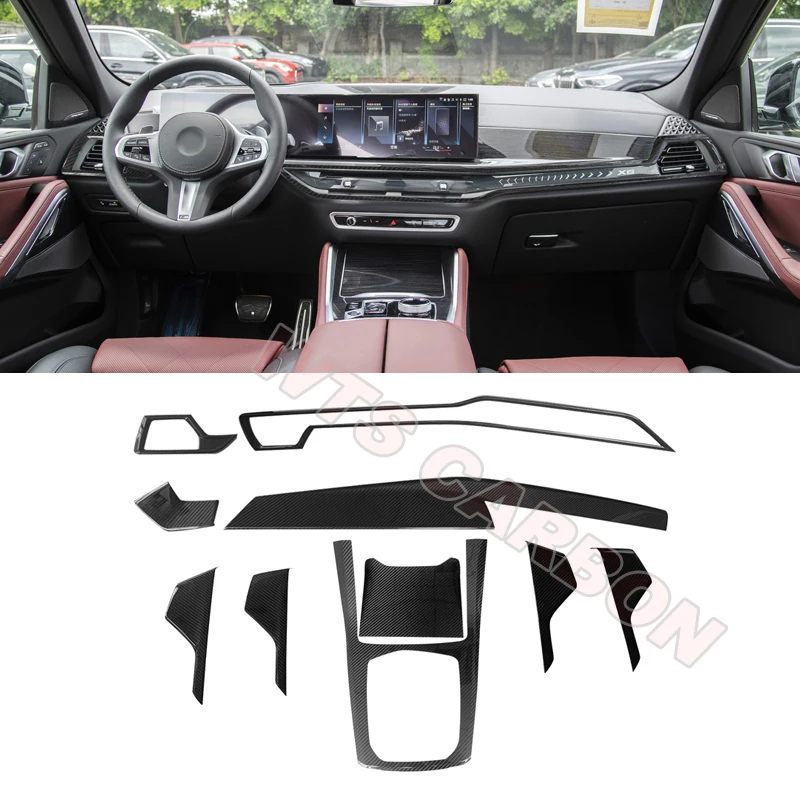 Настоящие аксессуары для интерьера из углеродного волокна крышка центральной