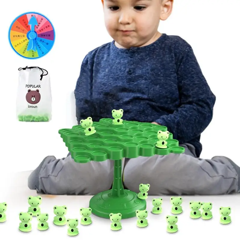 

Frog Balance Tree Game Balanced Board Game For Kid Frog Balanced Counting Toy Puzzled Interactive Table Game For Children's Gift