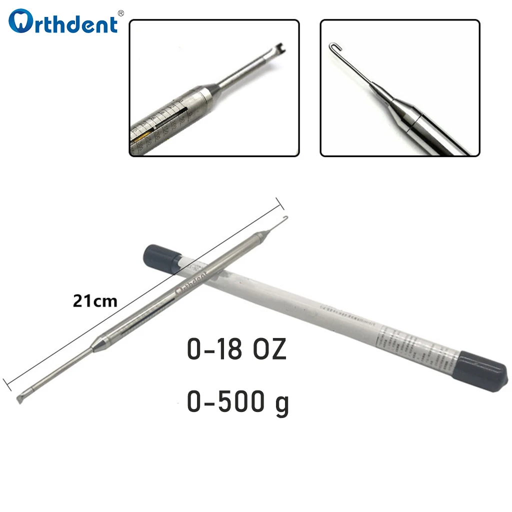 1 Pcs Dental Orthodontic Dynamometer Stress Tension Meter Force Gauge Elastics Autoclavable Dentistry Measuring Therapy Tool