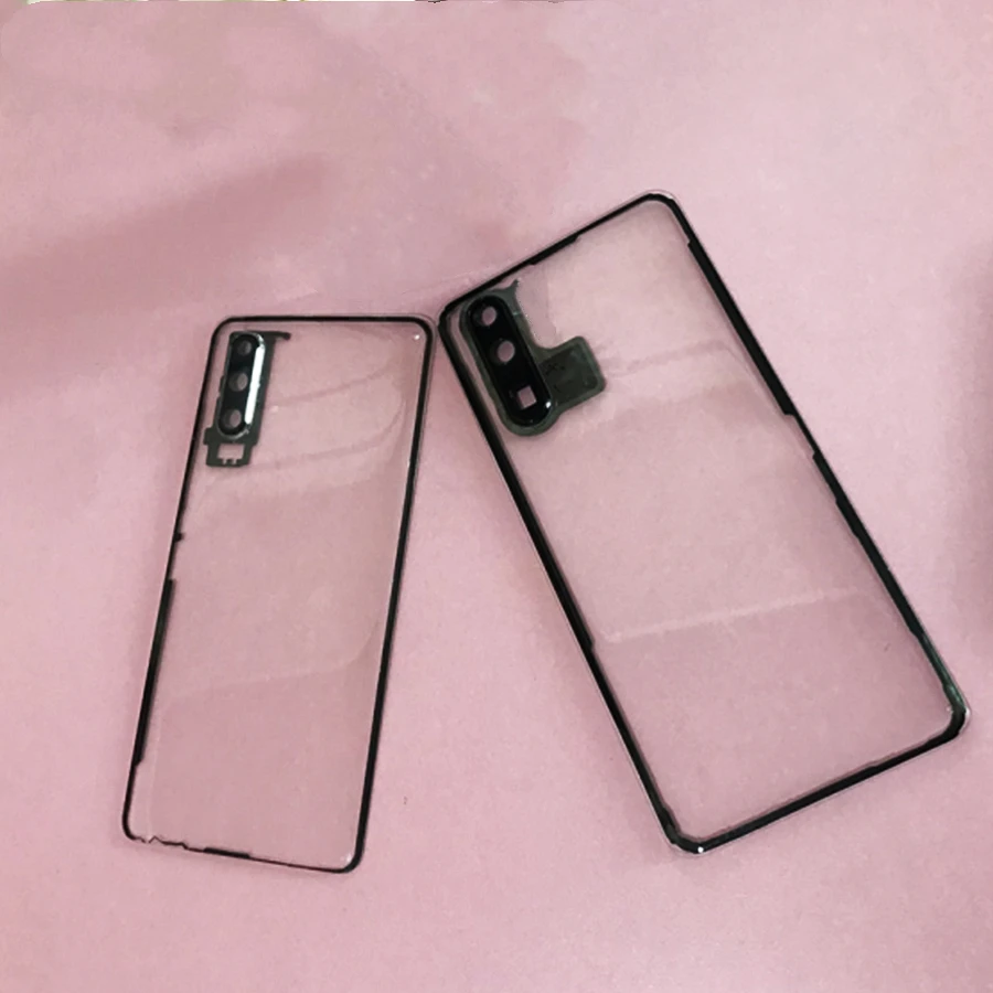 Tanie Dla Huawei P30 Pro Pokrywa Baterii Tylna Szyba Przezroczysta Przezroczysta Obudowa Case Dla Huawei P30 P20 Pro Pokrywa Baterii