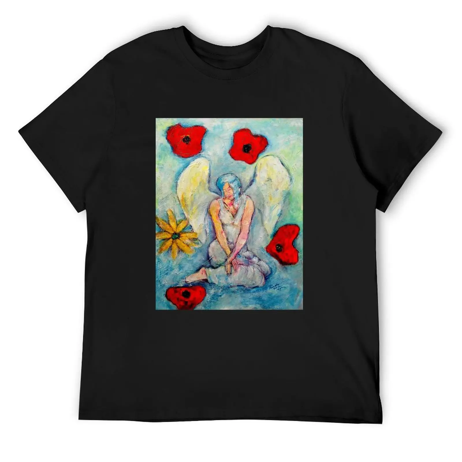 Celine часть изображения ангела в колодеке карточек Angel Oracle — футболка Renate van Nijen