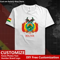 bolivia country flag t shirt free custom jersey diy name number logo 100 cotton t shirts men women loose casual t shirt