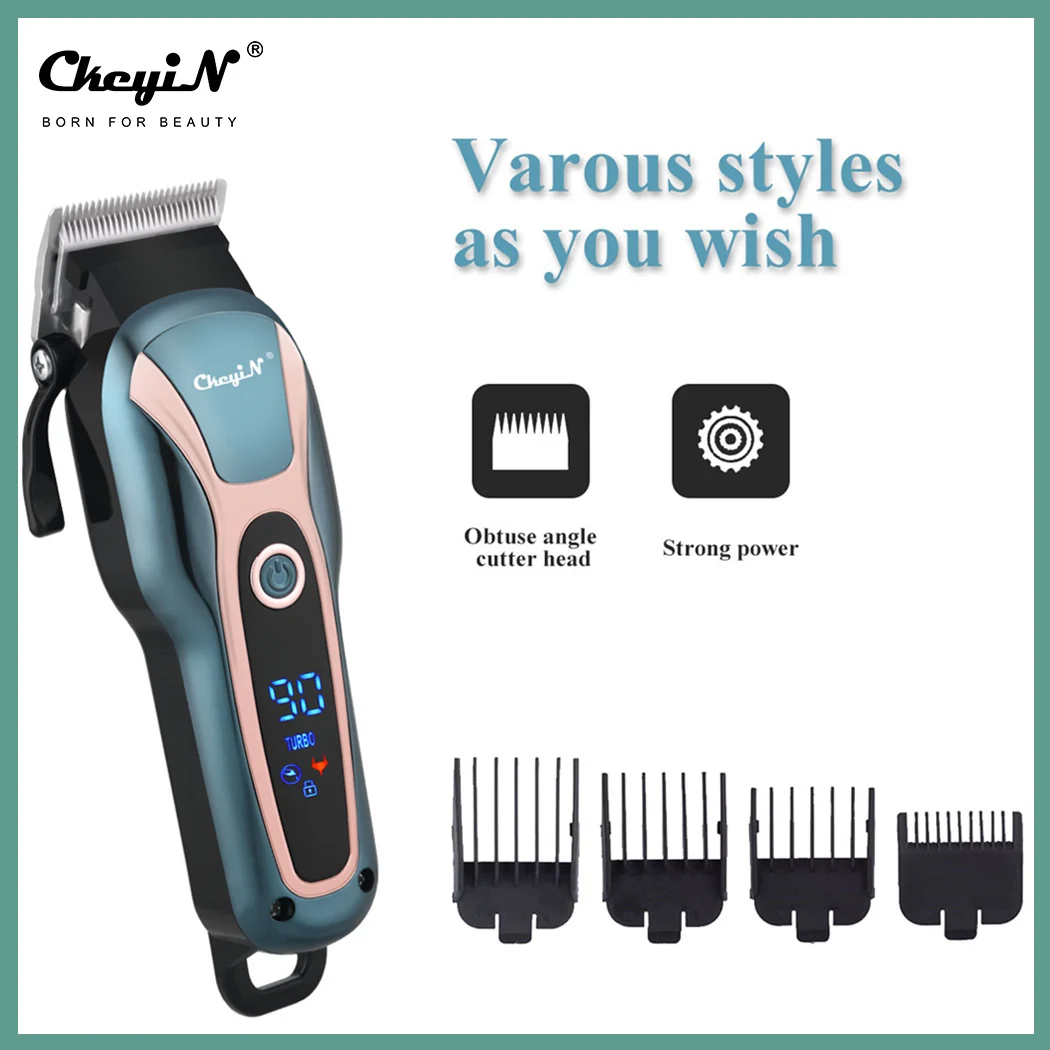 

Машинка для стрижки волос, перезаряжаемая, с ЖК-дисплеем