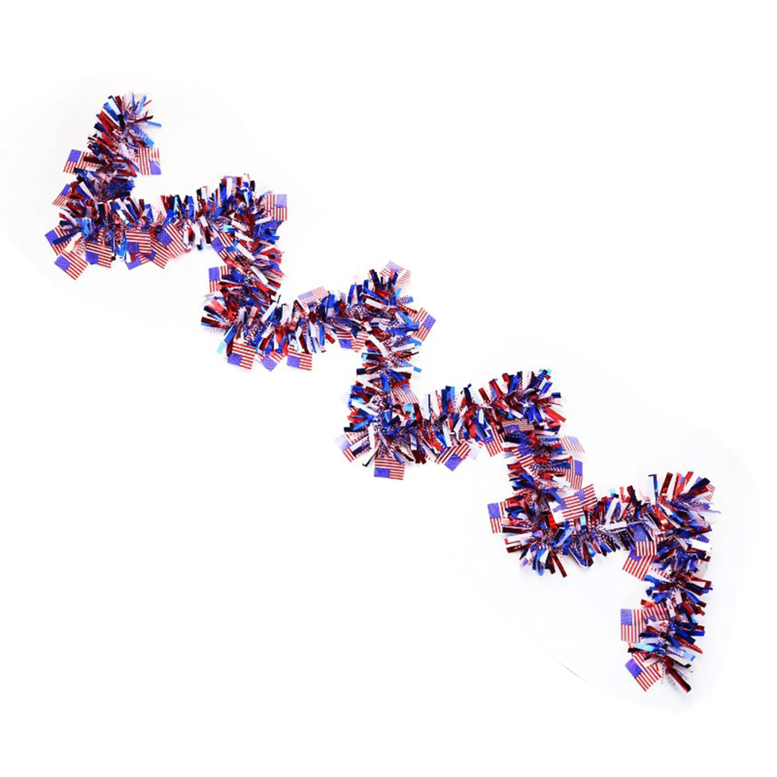 

Red White Blue Garland Patriotic Garland Glitter Independence Day Memorial Day Celebration Decor For Home Decor Supplies