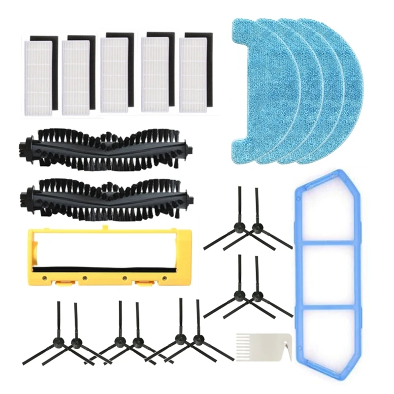 

Сменная Крышка для робота-пылесоса Ilife A4S A40 CEN550, основная и боковая щетки, фильтр НЕРА, насадка на швабру