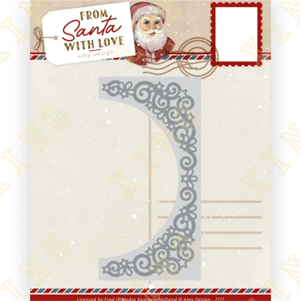 

Christmas Metal Cutting Dies Star Border Scrapbook Diary DIY Envelope Album Decoration Embossing Paper Craft Handmade Template