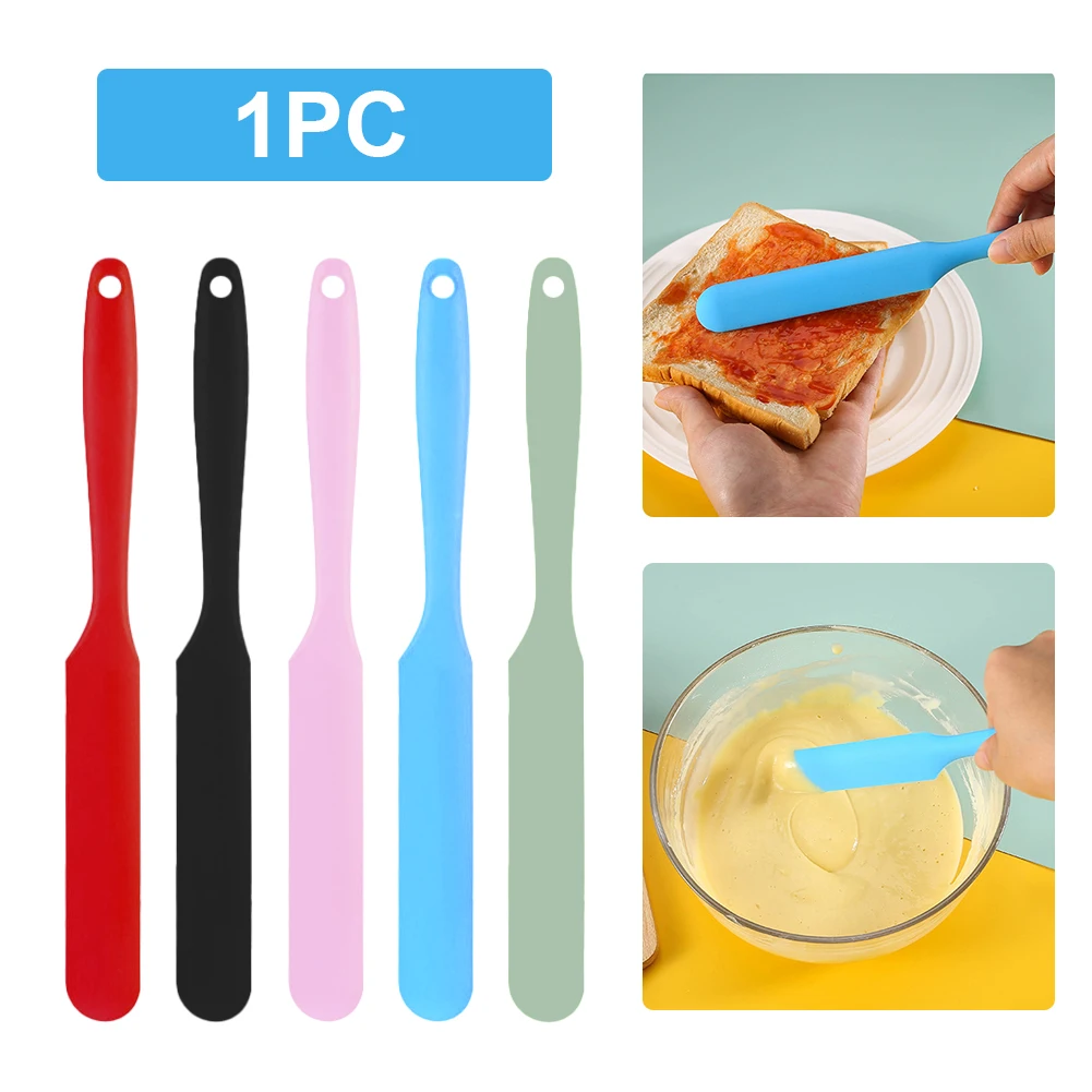 Scraper Mixing Jar Tool Cream Butter Baking Easy Clean Silicone Spatula Heat Resistant Flexible Cake Non Stick Blender Kitchen