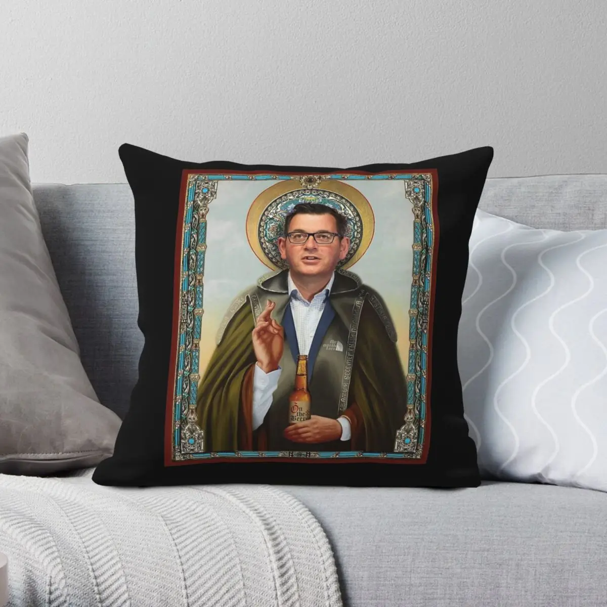 Наволочка Saint Dan Andrews квадратная полиэстер/лен