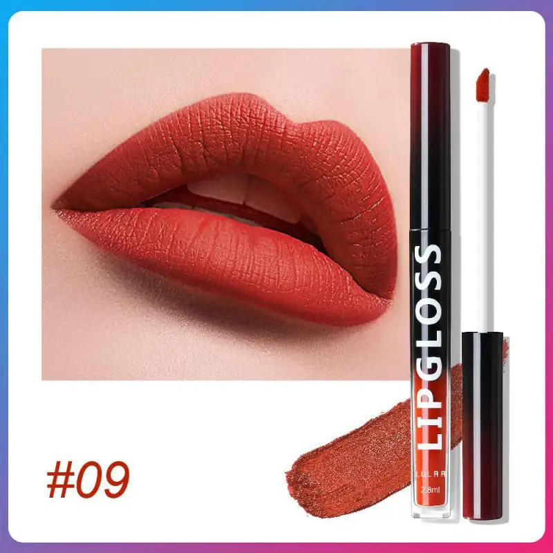 

LULAA 10 Colors Matte Liquid Lip Gloss Velvet Lip Glaze Waterproof Lasting matte Lipstick lipgloss Lip Makeup Cosmetic TSLM1