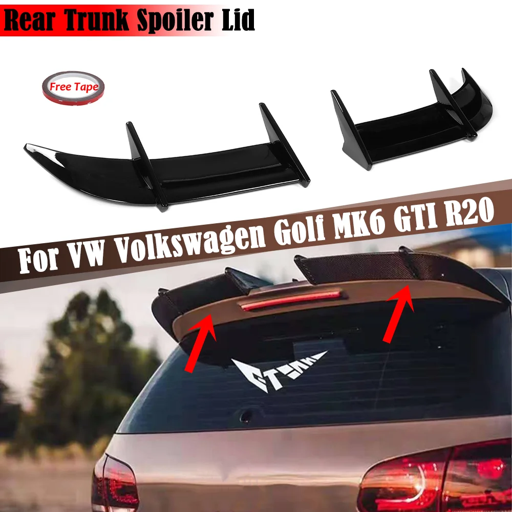 

Фрикционы для VW для Volkswagen Golf MK6 GTI R20 модели AK стильный задний спойлер крыло багажника губа автомобильные аксессуары