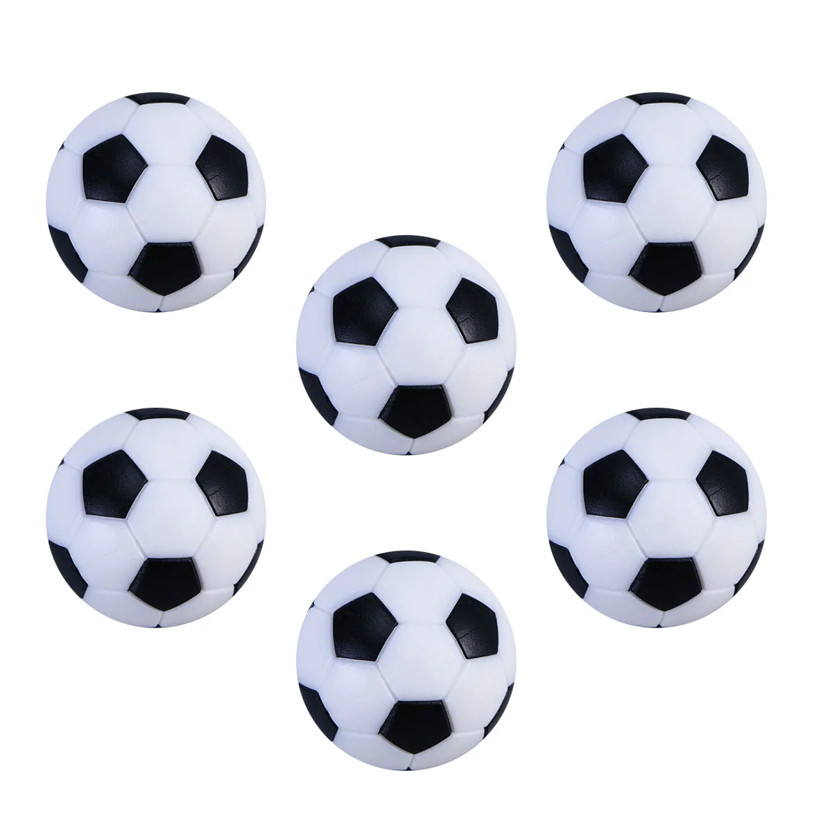 

Foosball Soccer Table Mini Football Replacement Game Tabletop Foosballs Black White Official Sports Party Accessory