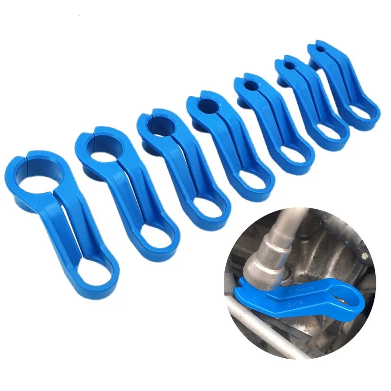

7 Pcs Multiple Sizes Pipe Clip Removal Tool Car Fuel Line Disconnect Tool Automobile Air-conditioning Oil Pipe Disassembly Kit