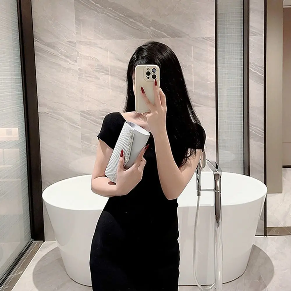 Модные сумки-клатчи с блестками женские банкетные сумки на плечо застежкой