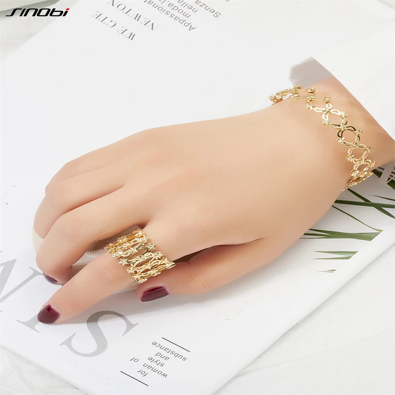 2 в 1 Волшебное выдвижное кольцо-браслет креативное растягивающееся складное