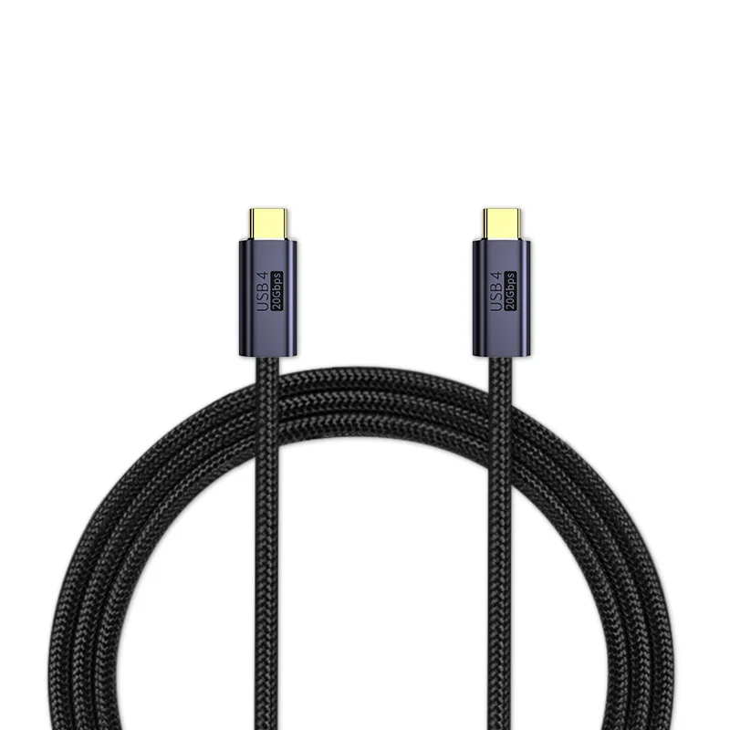 Nku USB4 Thunderbolt 3 20Gbps SuperSpeed Type-C Data Cable 5A 100W PD Fast Charging Data Sync Cable for Laptop Macbook IPad Pro