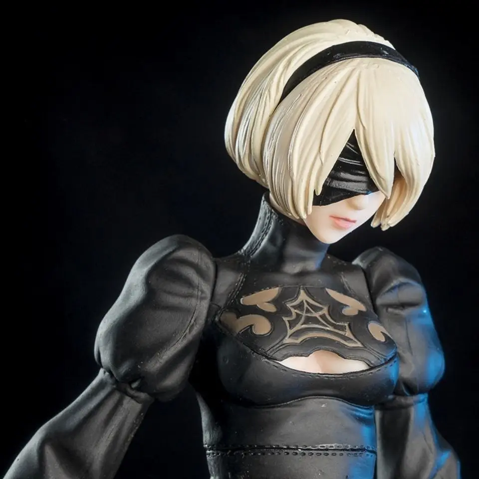 

Аниме-фигурка 27 см Yorha 2B, экшн-фигурка, модель, игрушечная комната, орнамент, модель, коллекционная кукла