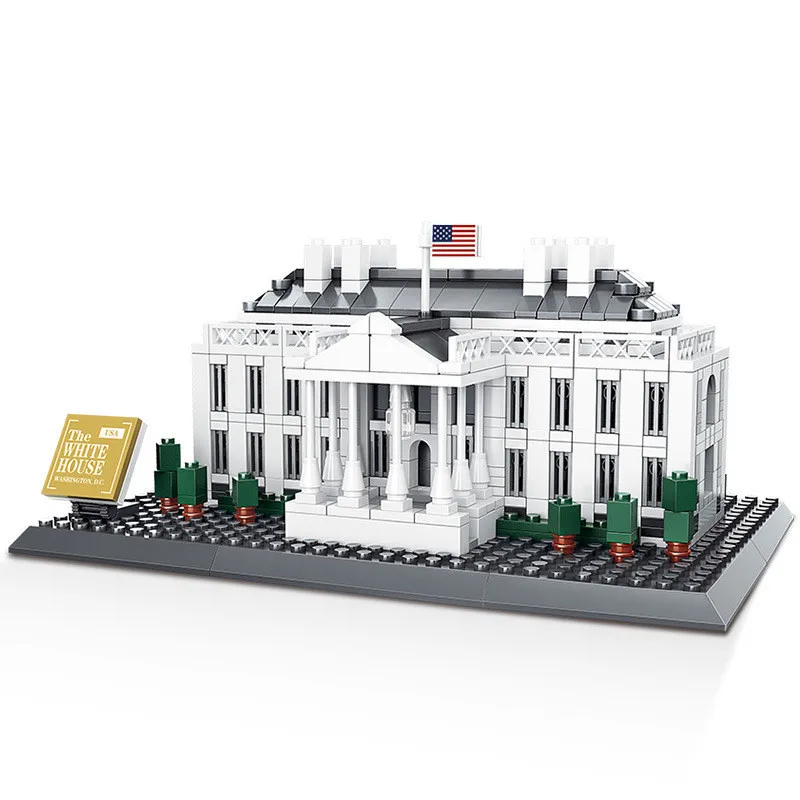 

Architecture Series DIY United States White House Building Blocks Set Bricks Classic City Skyline Model Toys For Kids 771 Pcs