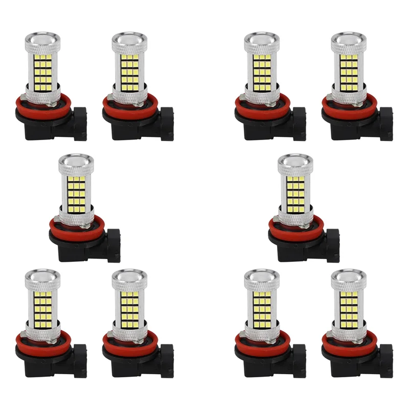 Лидер продаж-10 шт. H11 H8 H9 Белый 6000K 850Lm 2835 66Smd Автоматические светодиодные противотуманные фары дневного света для Toyota Honda Nissan Mazda, (art.: 3920d27f556ef) - 3920d27f556ef