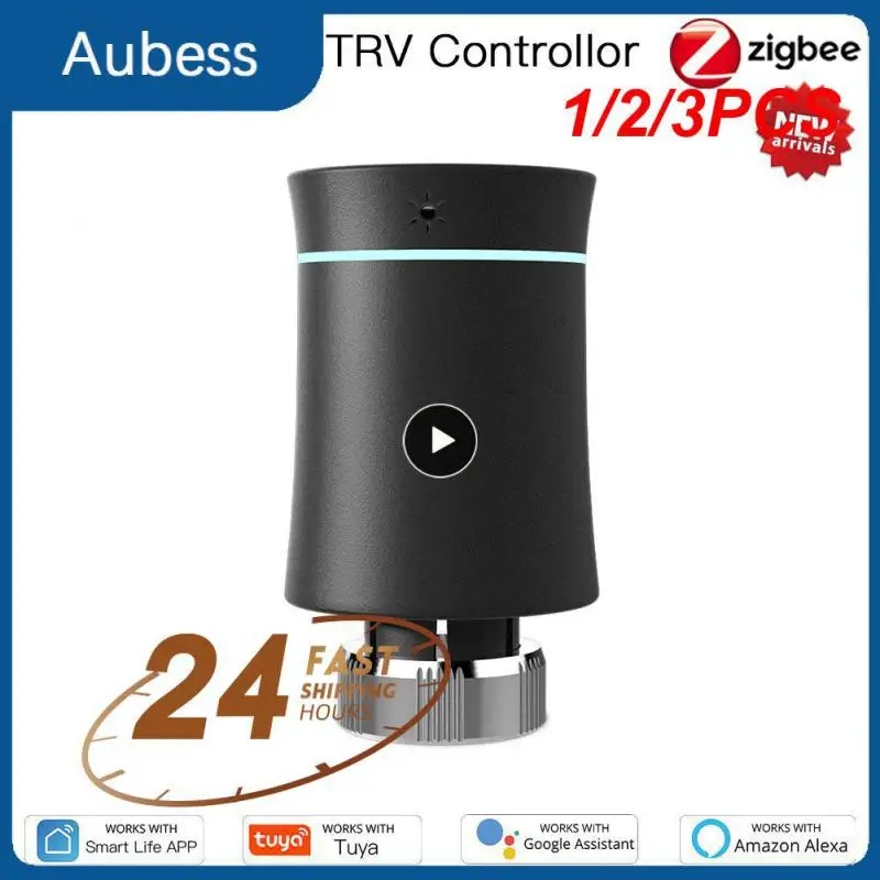 

1/2/3PCS TRV ZigBee 3.0 Tuya New Radiator Actuator Valve Smart Programmable Thermostat Temperature Heater Alexa Voice Control