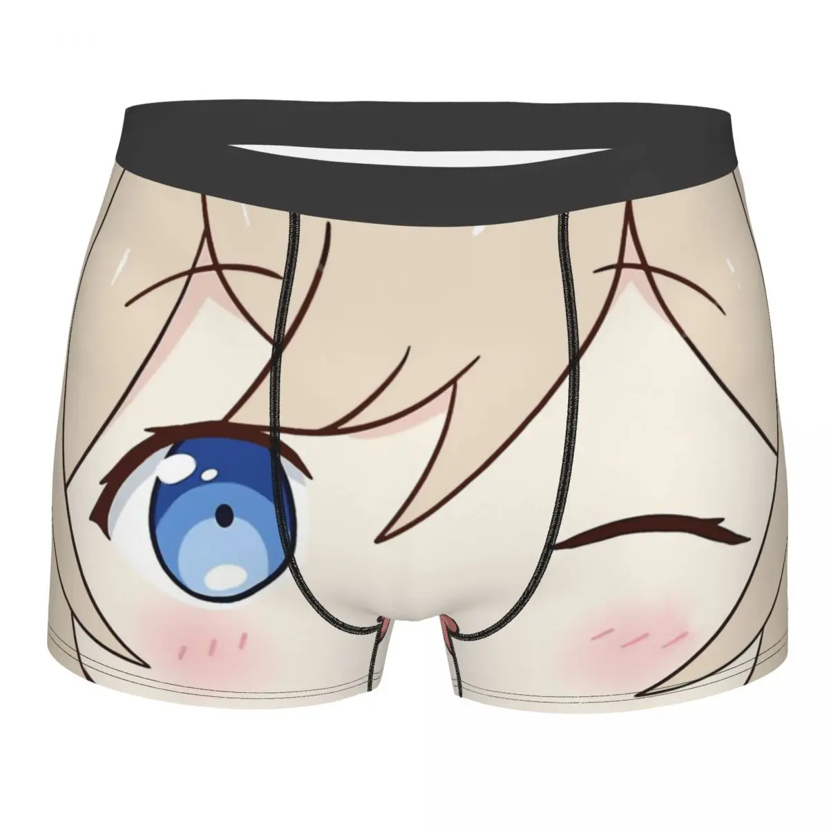 

Barbara Men Boxer Briefs Underwear Genshin Impact Face MEME Highly Breathable High Quality Gift Idea