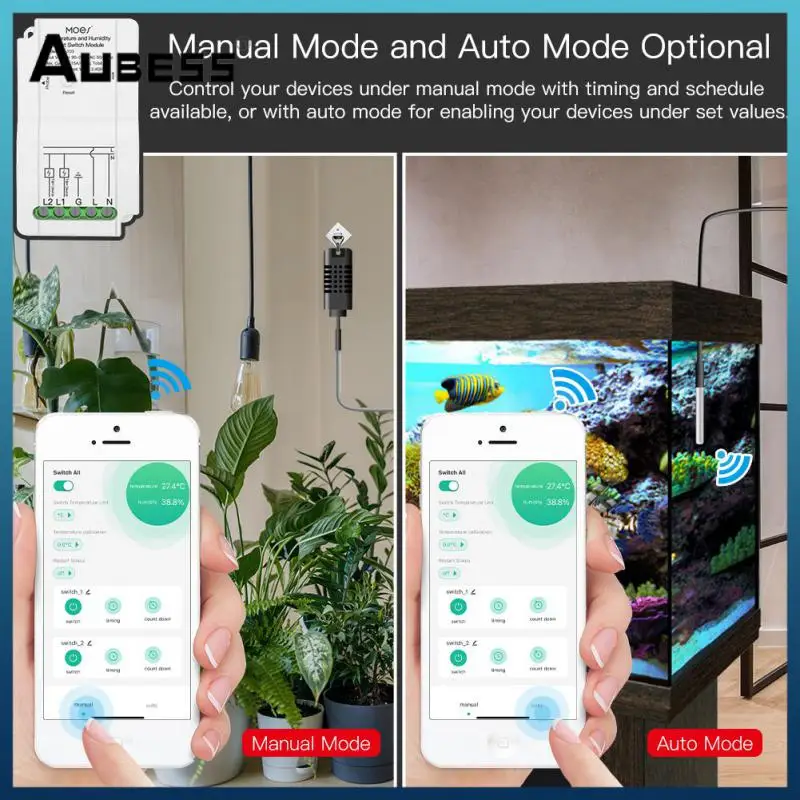 

Многофункциональная интеллектуальная температура и влажность, широкая совместимость с модулем переключателя App, постоянное сохранение те...