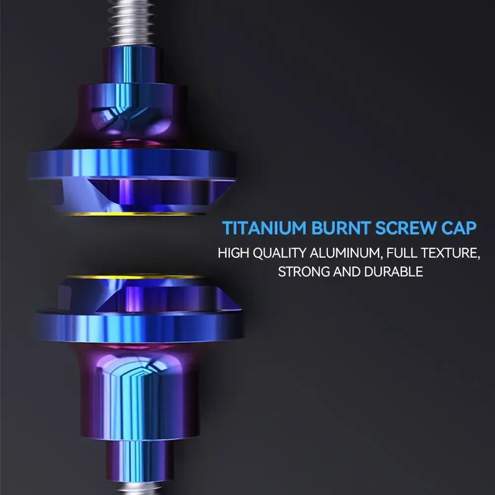 1 шт. винтовая крышка номерного знака мотоцикла с ЧПУ M5/M6 горящая титановая