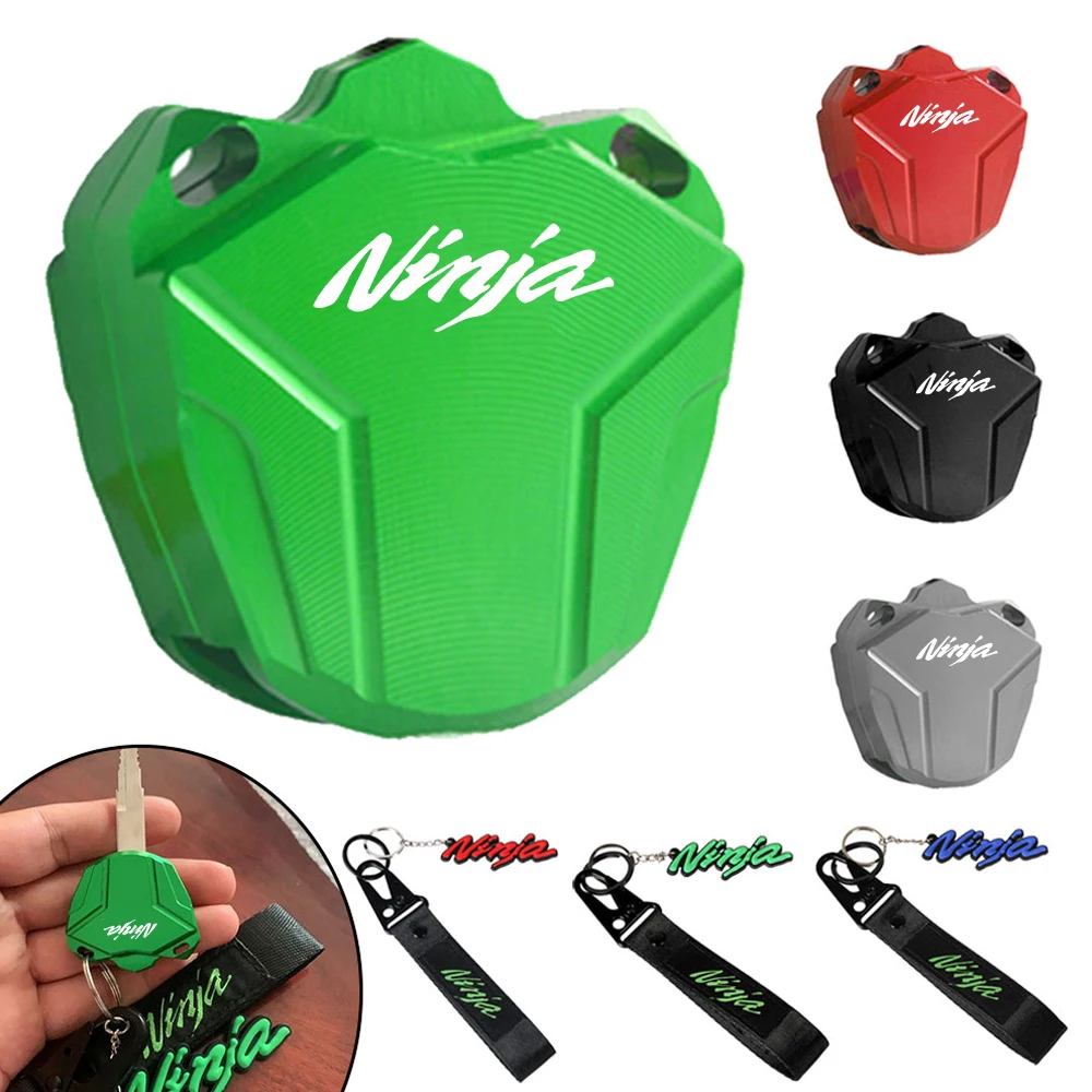 

For KAWASAKI Ninja1000 SX Ninja 400 650 1000SX ZX6R ZX10R 2022 2021 2020 Motorcycle Key Cover Keys Case Shell Keychain Keyring