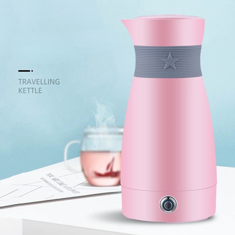 

500W Electric kettle 304 stainless steel portable household automatic power-off insulation small travel heating kettle