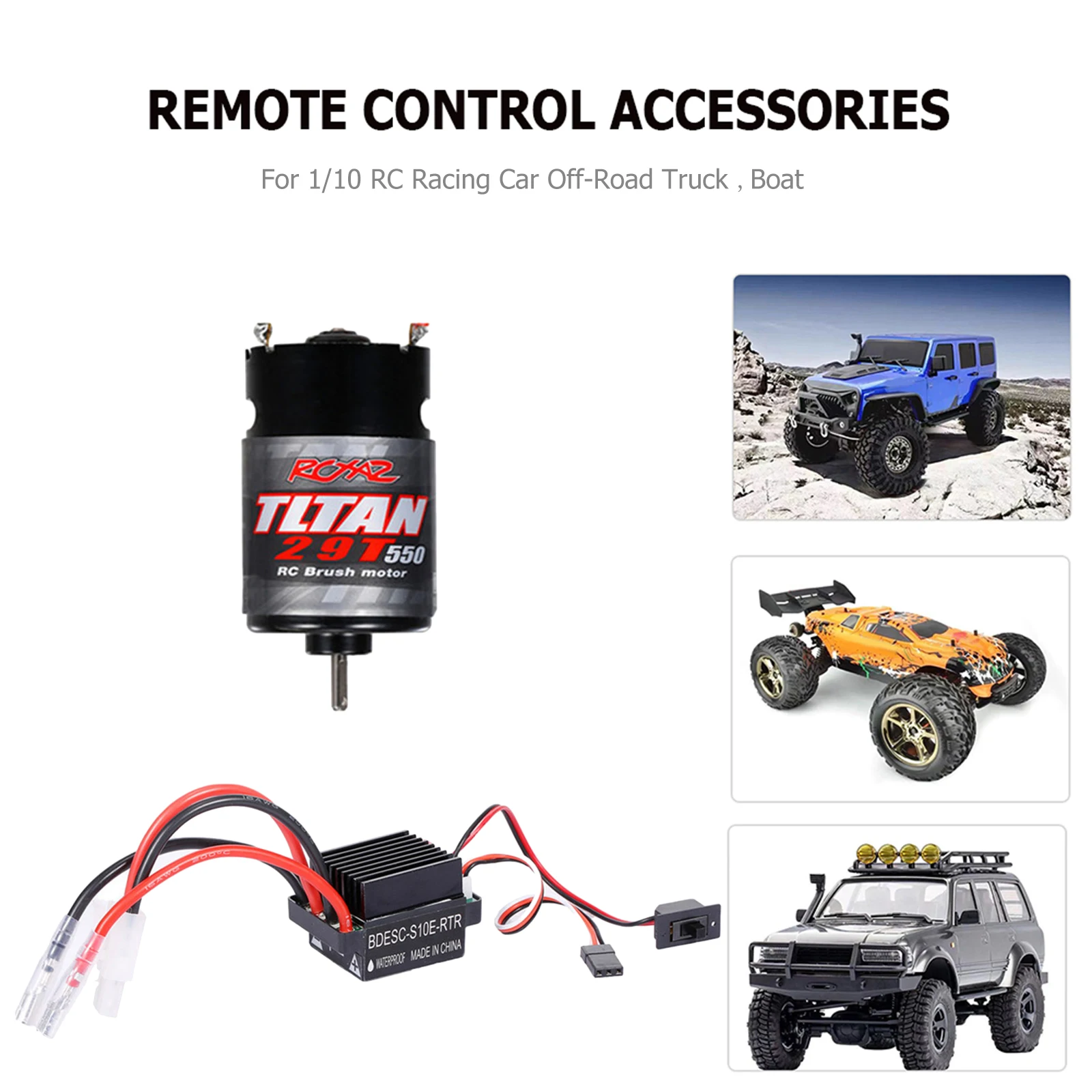 

Водонепроницаемый мотор с щеточным двигателем F550, Радиоуправляемый гусеничный двигатель 29T с 320A ESC, Радиоуправляемый автомобиль с щеточным ...